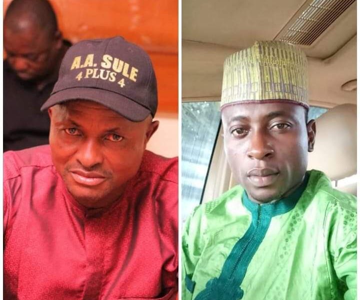 L-R: APC Chairmanship candidate, Hon. Abdullahi Aliyu Tashas (Aquatic) and Vice Chairmanship candidate, Alhaji Abubakar Haruna Kwanakis (Rumbos).