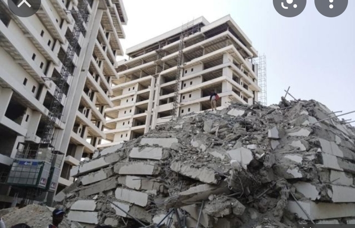 21 storey building collapsed in Lagos