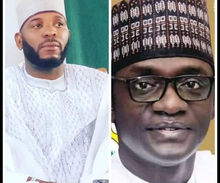 Former APC governorship aspirant and son to former governor in Kogi State, Prince Mustapha Audu and Caretaker/Extraordinary Convention Planning Committee (CECPC), led by Yobe State Governor Mai Mala Buni