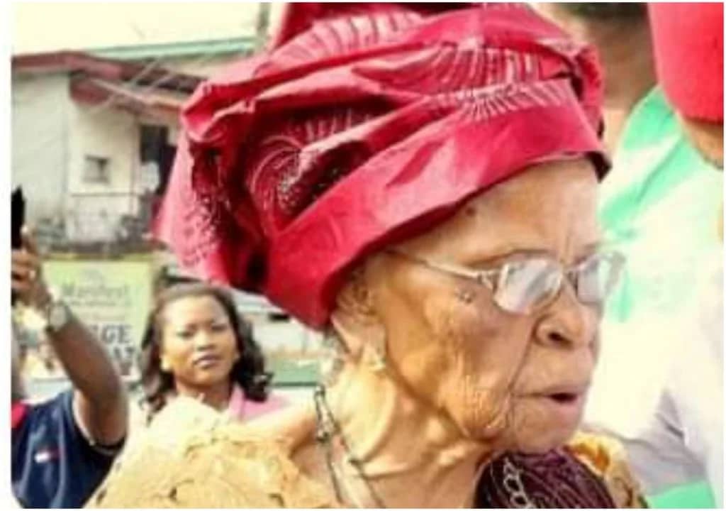 Late Lady Adanma Okpara, the wife of the late Former Premier of Eastern Region of Nigeria, Dr. M. I Okpara