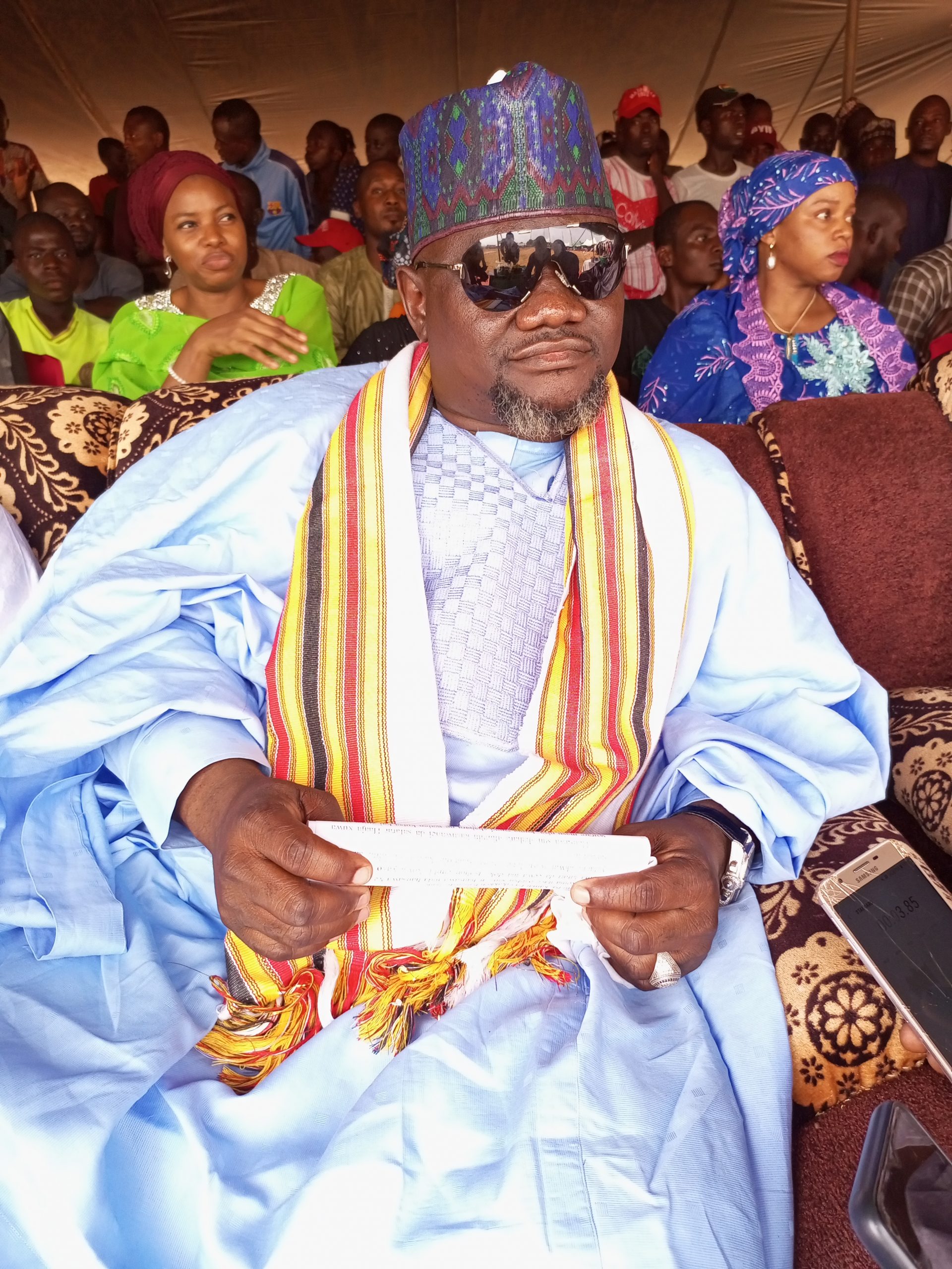 Secretary of TODA Barrister Labaran Magaji, and president of the Association, Alhaji Mohammed Musa Maikaya during the celebration of Cultural Carnival in Toto local government area of Nasarawa state on Wednesday