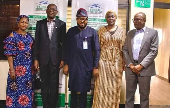 The commissioner for Public Complaints Commission (PCC) Mr Ezikel Dalhatu Musa during his visit to the management of FMBN's headquarters in Abuja on Friday