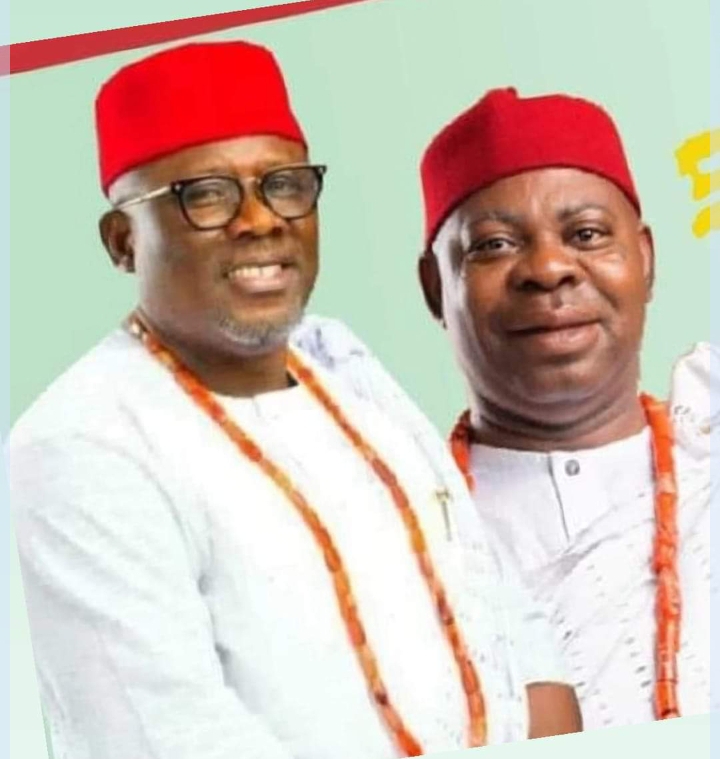 Speaker of the Delta State House of Assembly and PDP Governorship candidate, Francis Sheriff Oborevwori and his running mate