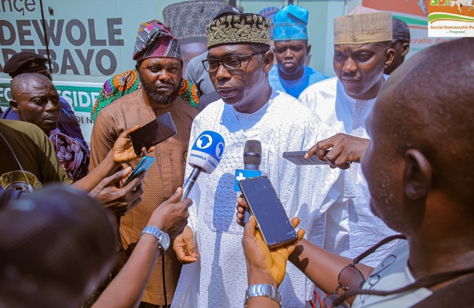 The party’s presidential candidate in the February 25, 2023 elections, Prince Adewole Adebayo