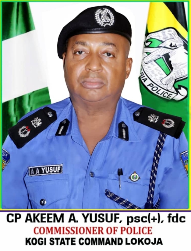 The Commissioner of Police, Kogi State Police Command, CP Akeem A. Yusuf