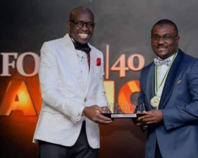 Lagos State Governor, Babajide Olusola Sanwo-olu and young financial expert, advisor to the core and Finance Commissioner, Rabiu OLOWO Onaolapo