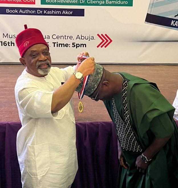The Minister of Labour and Employment, Chris Ngige and DG National Productivity Centre, NPC, Dr Kashim Akor