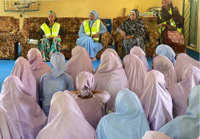 Amina Dikwa Foundation Donates Sanitary Pads  Female Students in Borno 