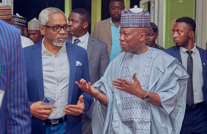 The Director General of the National Institute for Legislative and Democratic Studies (NILDS), Prof. Abubakar O. Sulaiman, and Speaker, House of Representatives and newly appointed Chief of Staff to President Bola Ahmed Tinubu, Rt. Hon. Femi Gbajabiamila
