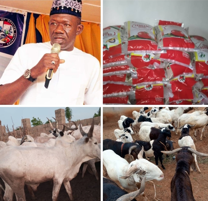 In Kogi: Engr. Bashir Gegu distributes Food, cows, rams, millions of naira on Eid-El-Kabir.