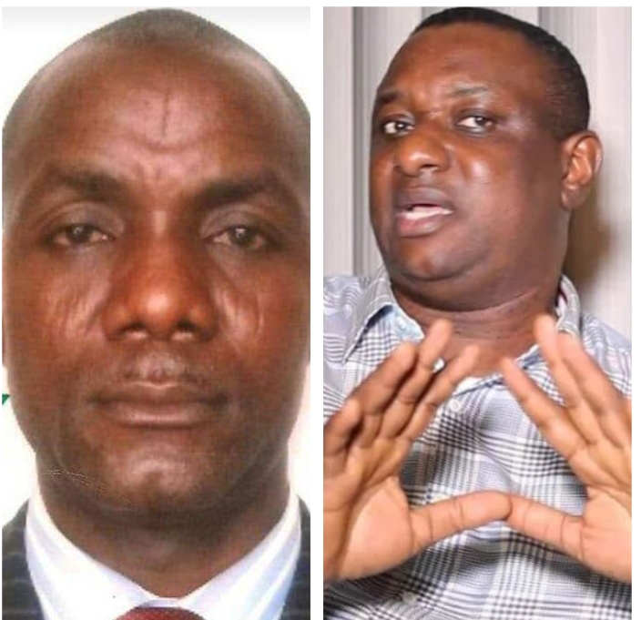 Ex-EAC to immediate past Delta State Governor Olorogun Barr Fred Latimore Oghenesivbe and Barr Festus Keyamo, Minister-designate from Delta State.