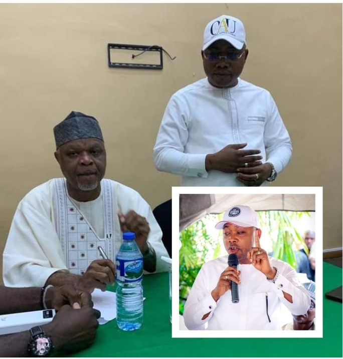 Former Commissioner of Information and a chieftain of the All Progressives Congress, (APC), in Kogi state, Dr. Tom Ohikere and Kogi State All Progressives Congress, Governorship Candidate, Ahmed Usman Ododo