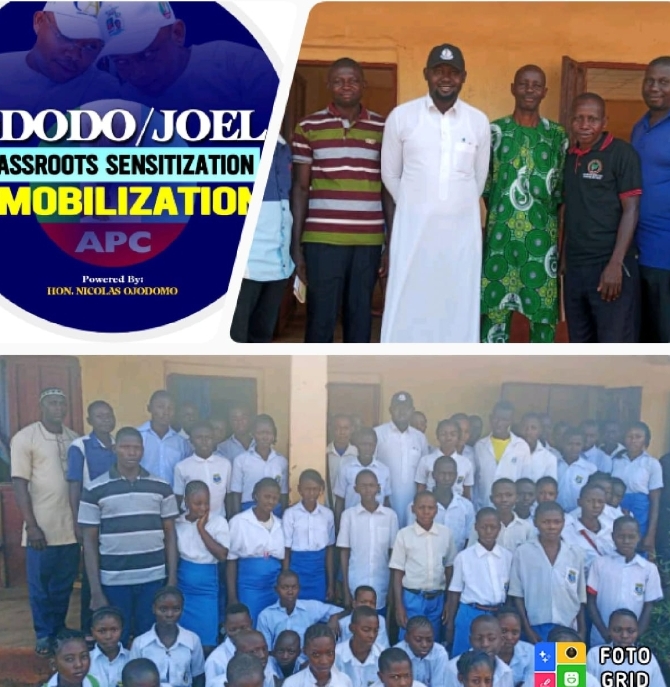 Ododo/Joel Grassroots Sensitization & Mobilization Team offset school fees In Dekina LG