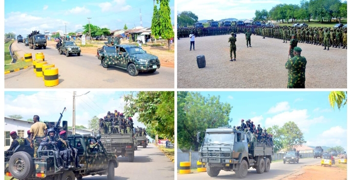 Kogi Guber : Nigerian Army displays "Show of Force" In readiness for November 11 lection.
