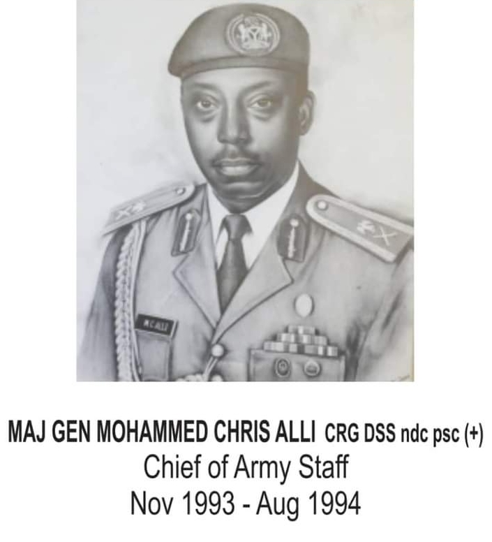 Former Chief of Army Staff, Major General Muhammed Christ Alli
