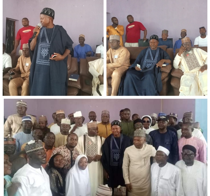 Images of Executive Chairman of Toto LGC, Hon Aliyu Abdullahi Tashas and critical stakeholders during stakeholders meeting held on Saturday at Abdullahi Adamu Youth Centre Toto