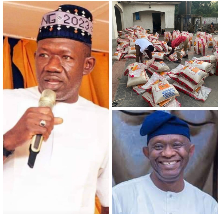 Christmas: Commissioner Bashir Gegu praises Sen. Karimi for distributing 50k (600) bags of rice in Kogi LG