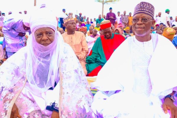 Chairman Toto LG Traditional Council of Chiefs, the Ohimegye Opanda Umaisha HRH Alh. Usman Abdullahi and the immediate past Speaker of Nasarawa State House of Assembly Alhaji Ibrahim Balarabe Abdullahi