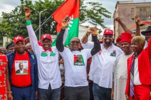 Peter Obi in group photograph with Edo State Labour Party, LP, stakeholders 