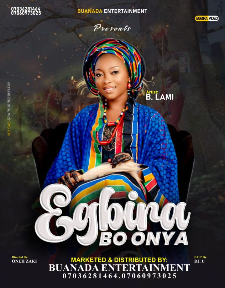 An award winning Egbira music icon, Halima Gimba, popularly known as B-Lami, (Zinariya Waka Girinya
