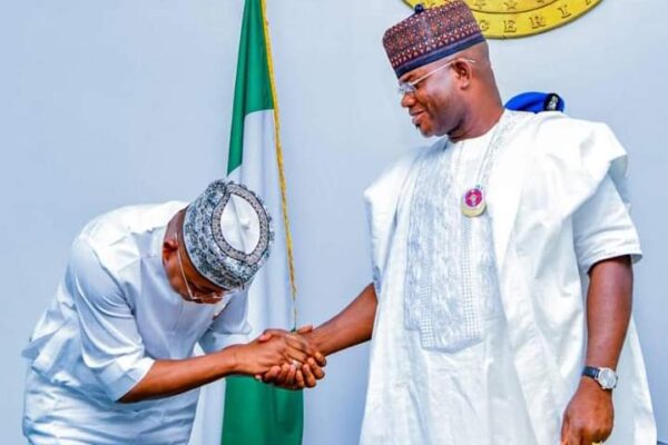 Kogi State Governor, Ahmed Usman Ododo and Former Kogi State Governor, Yahaya Bello