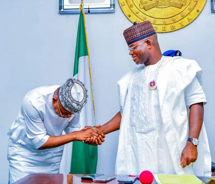 Kogi State Governor, Ahmed Usman Ododo and Former Kogi State Governor, Yahaya Bello