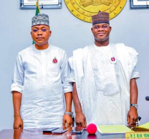 Kogi State Governor, Ahmed Usman Ododo and Former Kogi State Governor, Yahaya Bello