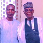 (L-R) Rt. Hon Ibrahim Balarabe Abdullahi, immediate past Speaker, Nasarawa State House of Assembly and Comrade Yahaya Idris Toto