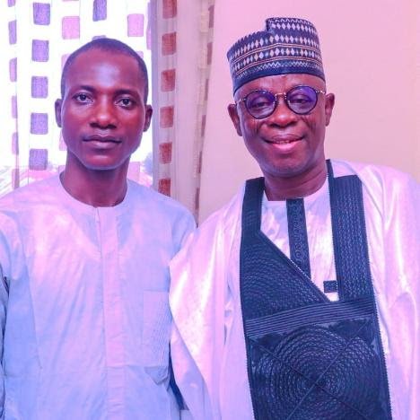 (L-R) Rt. Hon Ibrahim Balarabe Abdullahi, immediate past Speaker, Nasarawa State House of Assembly and Comrade Yahaya Idris Toto
