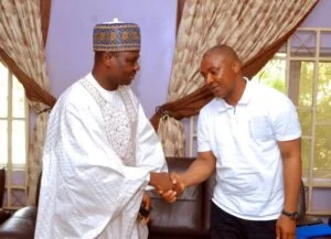 The Speaker of Nasarawa State House of Assembly, Rt. Hon. Danladi Jatau and Hon Silas Ali Agara, the former Deputy Governor