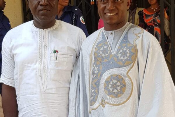 Immediate past Special Adviser to the Governor of Kogi State on Information and Communications, Dr Gabriel Ottah and Rector of Kogi State Polytechnic, Lokoja, Professor Salisu Ogbo Usman