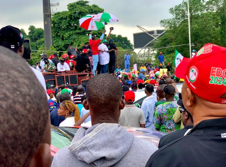 Edo 2024: Huge crowd as AiO2 holds rally in Benin City