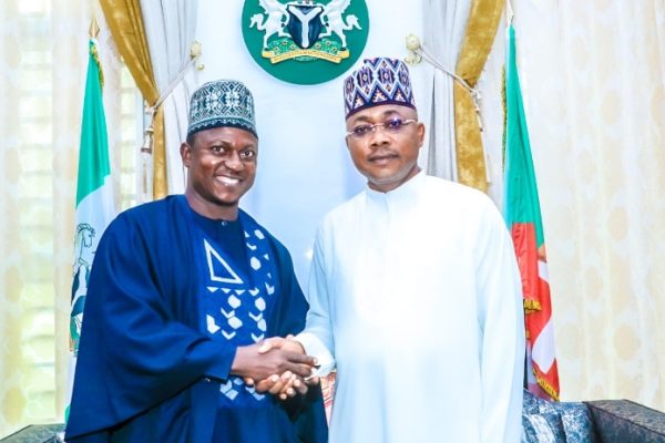 Rector, Kogi State Polytechnic Lokoja, Doctor Salisu Usman Ogbo and Kogi State Governor, Ahmed Usman Ododo