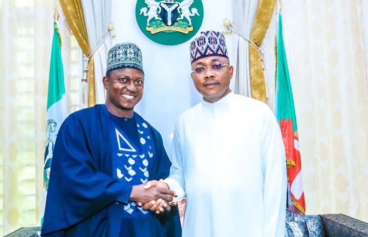 Rector, Kogi State Polytechnic Lokoja, Doctor Salisu Usman Ogbo and Kogi State Governor, Ahmed Usman Ododo