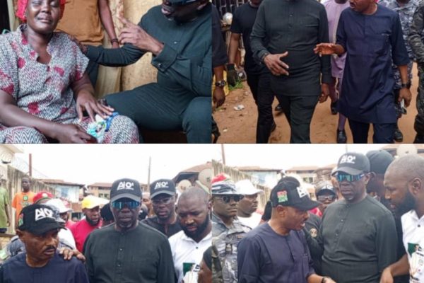 Just in: PDP's Ighodalo visits Jattu Market victims