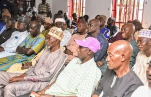 Cross section of APC stalwarts seated during stakeholders meeting held in Gegu Beki, zone C, Kogi LGA 