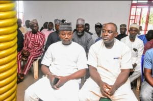 Cross section of APC stalwarts seated during stakeholders meeting held in Gegu Beki, zone C, Kogi LGA 