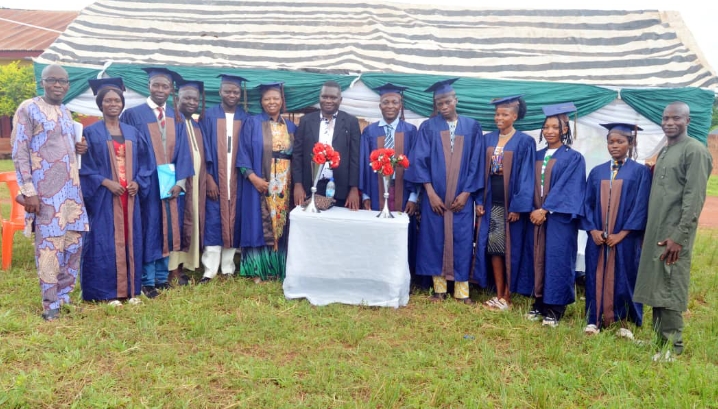 Frontline educationist and one of the Directors of God's International College of Education, Ogugu in Olamaboro local government area, of Kogi State, Doctor Pius Audu in a Group photograph with other stakeholders in education sector