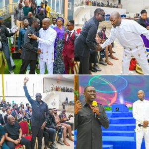 Edo Guber 2024: Founder of Omega Fire Ministries, Apostle Johnson Suleman accords Asue Ighodalo's reception in Auchi