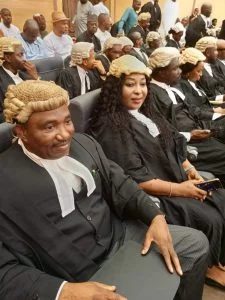 Barrister Muhammed Tanko Musa Osuku and a team of legal experts in Supreme Court