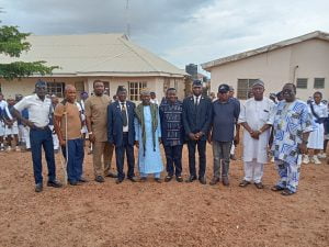 Chairman, National Youth Council of Nigeria, NYCN, Kogi State chapter, Comrade Benjamin Jeremiah Ojodale and Former Pioneer State Chairman of NYCN and now State Vice Chairman of NULGE, Comrade Bala U Ibrahim, guests and Commandant and officers of the Boys Brigade