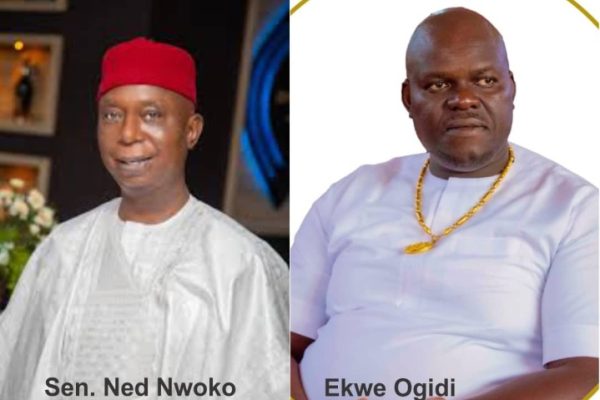 Senator Ned Nwoko, representing Delta North District and Chief Chinedu Okeke alias Ekwe Ogidi