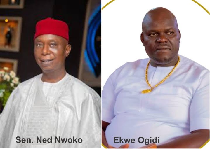 Senator Ned Nwoko, representing Delta North District and Chief Chinedu Okeke alias Ekwe Ogidi