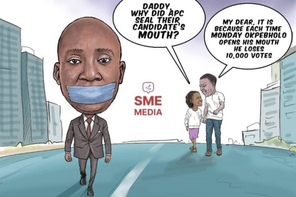 Edo 2024: Why Okpebholo's Mouth is Taped Permanently