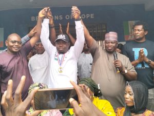 Speaker of Kogi State House of Assembly, Rt Hon Aliyu Umar Yusuf and other Lokoja APC stakeholders endorsed Comrade Abdullahi Adamu for Chairmanship 