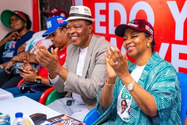 Wife of the Edo State PDP governorship candidate, Mrs Ifeyinwa Ighodalo