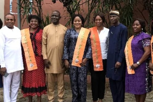 Director General of Delta State Orientation and Communications Bureau, Dr (Barr) Fred Latimore Oghenesivbe and leadership of NAWOJ