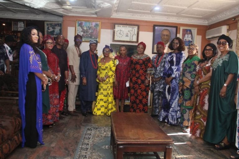 Abia State's First Lady, Mrs. Priscilla Chidinma Otti in a group photograph
