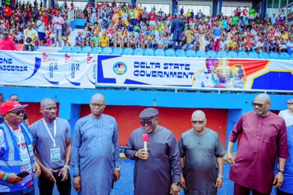 Governor Rt Hon Sheriff Oborevwori and some stakeholders