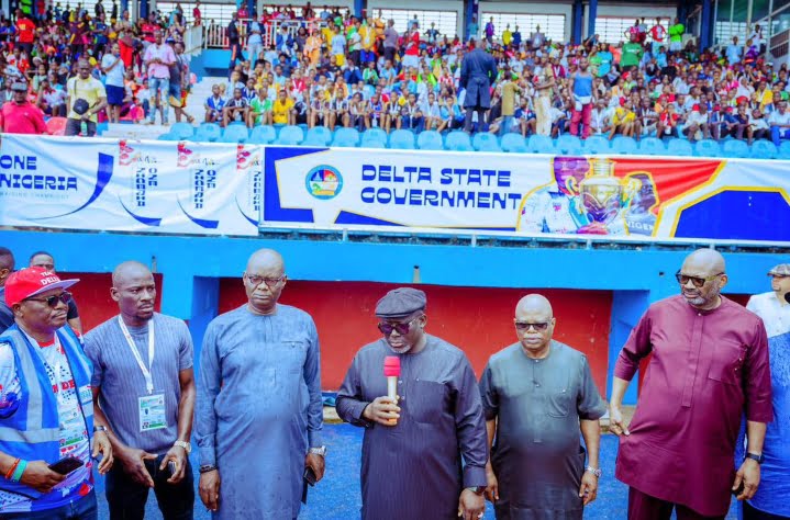 Governor Rt Hon Sheriff Oborevwori and some stakeholders